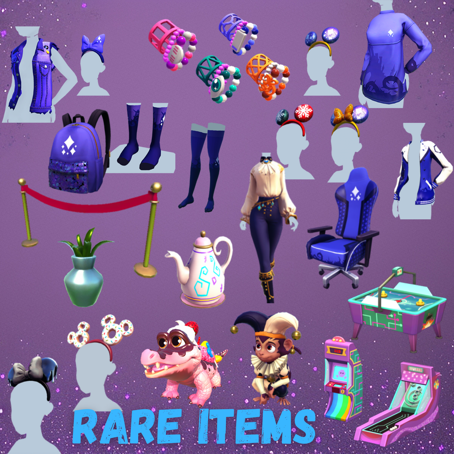 Dreamlight Valley Disney All RARE items bundle